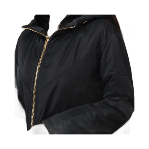 Zipper Hooded Down Jacket