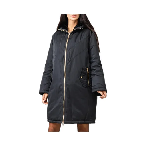 Zipper Hooded Down Jacket