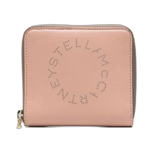 Stella Mccartney Logo Perforated Zipped Wallet