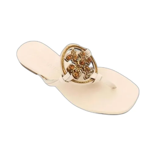 Logo-Plaque Flat Sandals