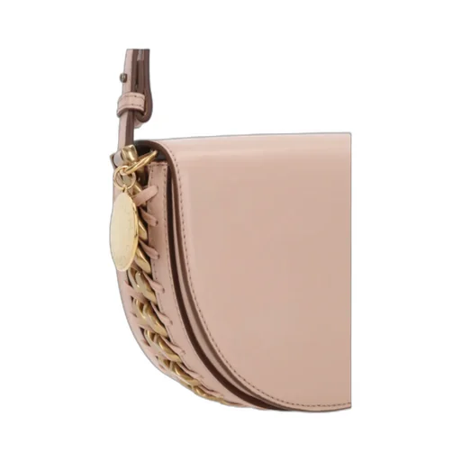 Stella Mccartney Logo Plaque Chain Linked Shoulder Bag