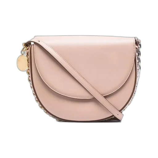 Stella Mccartney Chain-Trimmed Foldover Top Shoulder Bag