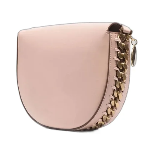 Stella Mccartney Chain-Trimmed Foldover Top Shoulder Bag