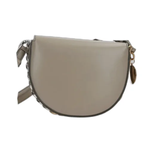 Stella Mccartney Logo Plaque Chain Link Shoulder Bag