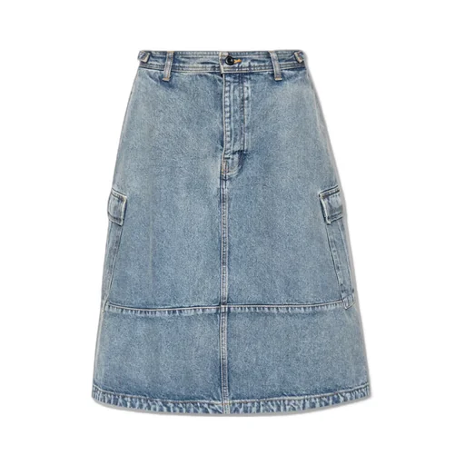 Cargo Denim Skirt