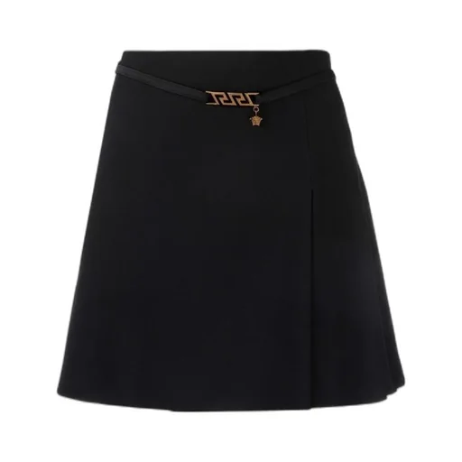 Versace High Waist La Greca Chain Mini Skirt