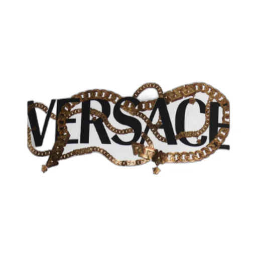 Versace Logo Print Crewneck T-Shirt