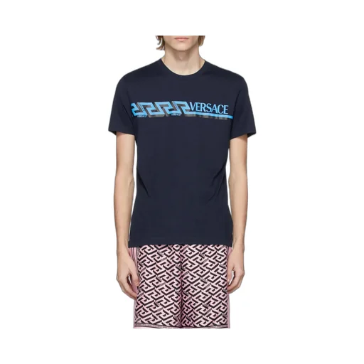 Versace Logo Printed Crewneck T-Shirt