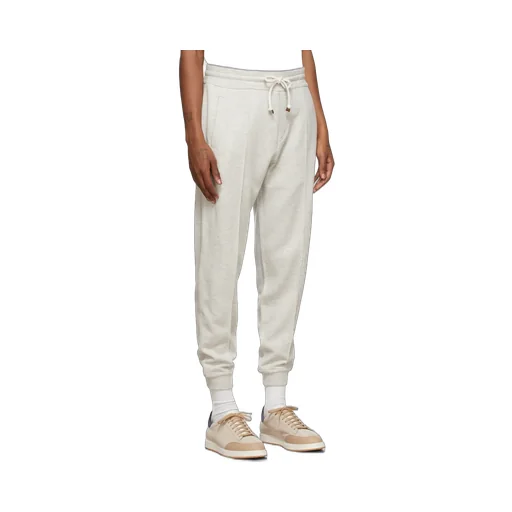 Drawstring-Waist Tapered Track Pants
