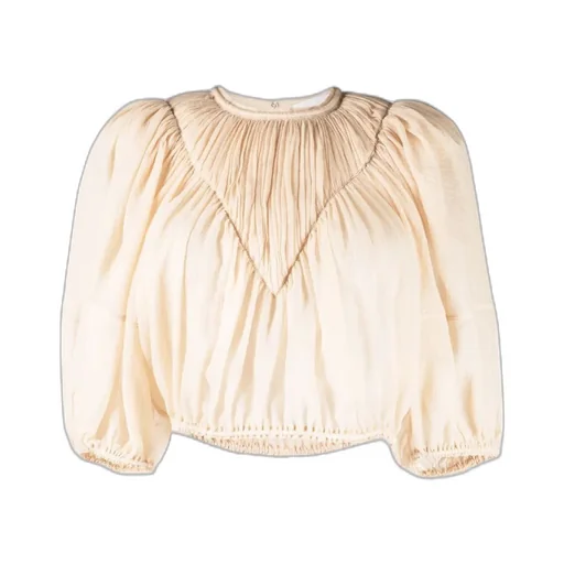 Pleated Short Blouse