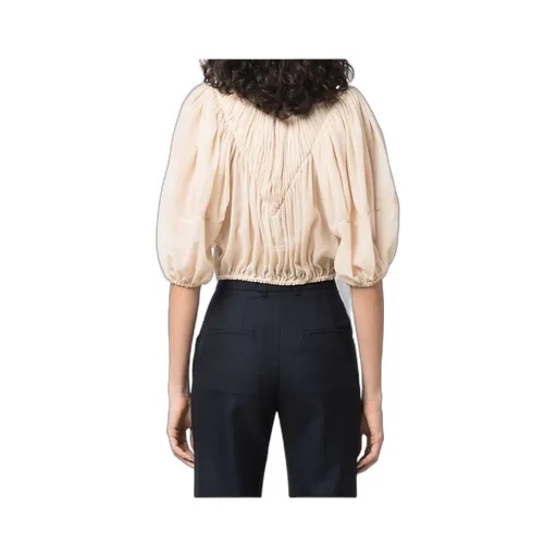 Pleated Short Blouse