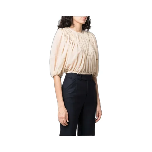 Pleated Short Blouse