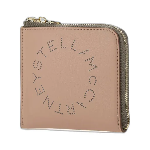 Stella Mccartney Logo Perforated Zipped Wallet