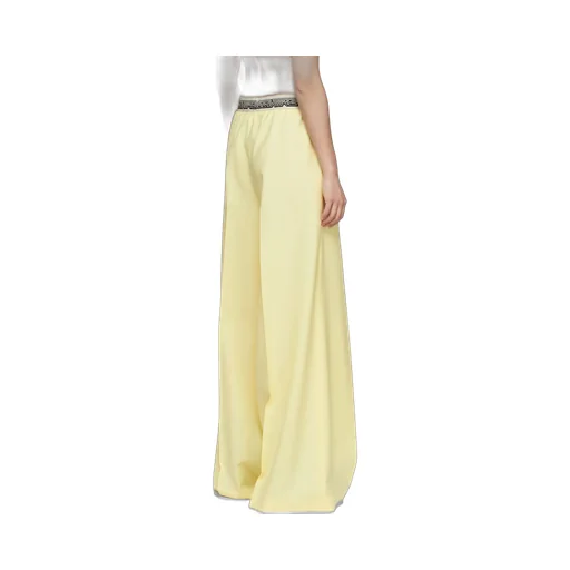 Stella Mccartney Logo Tape Wide-Leg Trousers