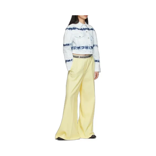 Stella Mccartney Logo Tape Wide-Leg Trousers