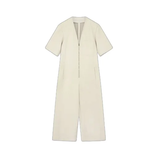 Belted V-Neck Jumpsuit
