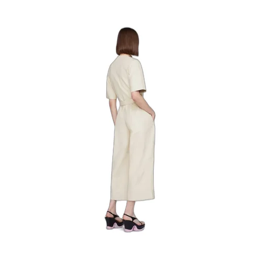 Belted V-Neck Jumpsuit