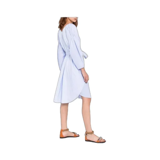 Stella Mccartney Striped Belted Midi Dress