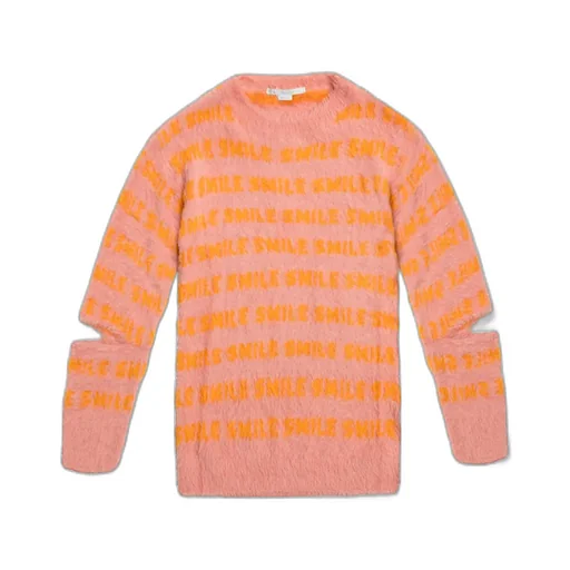Fluffy Words Long-Sleeved Jumper