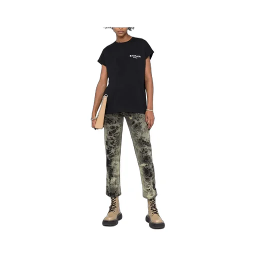 Balmain Logo Printed Crewneck T-Shirt