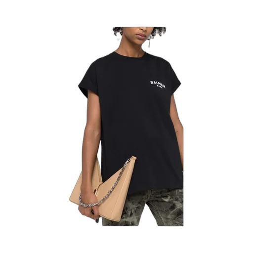 Balmain Logo Printed Crewneck T-Shirt