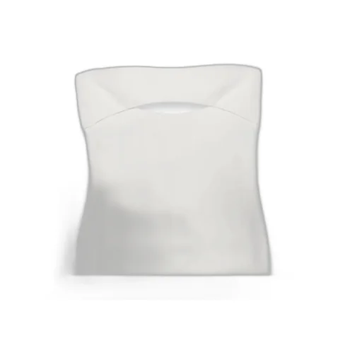 Saint Laurent Cut-Out Strapless Midi Dress