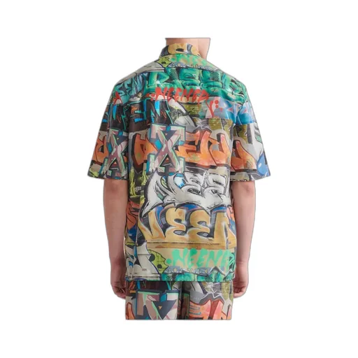 Graffiti-Print Short-Sleeved T-Shirt