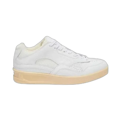 Jil Sander Round Toe Lace-Up Sneakers