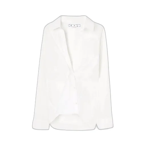 Poplin Wrap Shirt White White