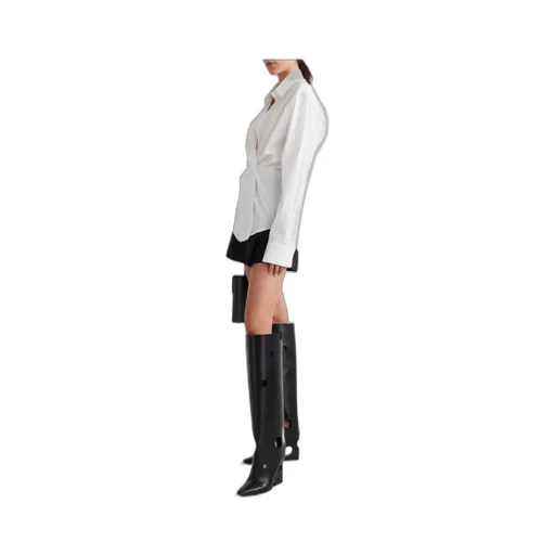 Poplin Wrap Shirt White White