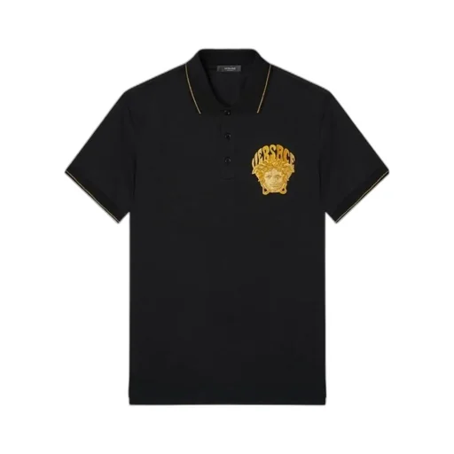 Versace Medusa Head Short-Sleeved Polo Shirt