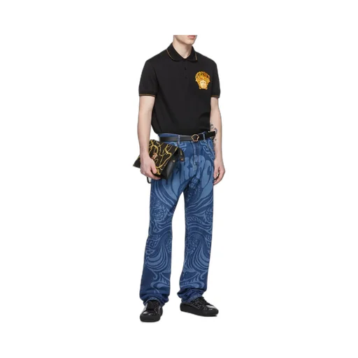Versace Medusa Head Short-Sleeved Polo Shirt