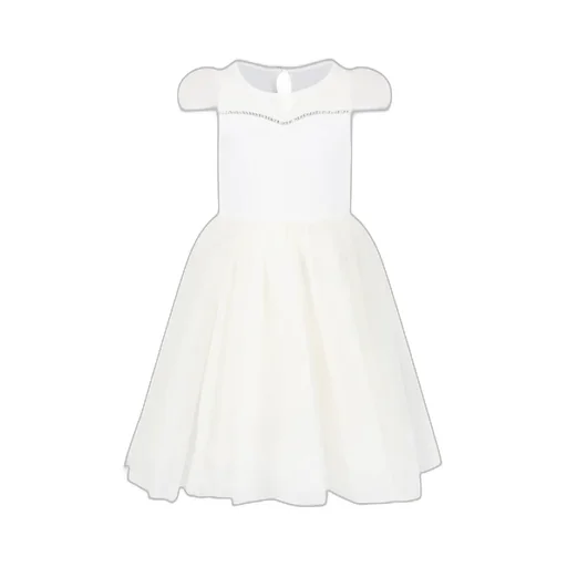 Teen Crystal-Embellished Tulle Dress