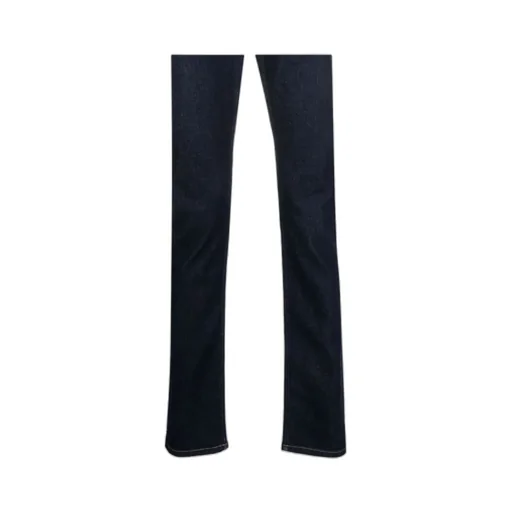 Versace Logo Patch Mid Rise Jeans