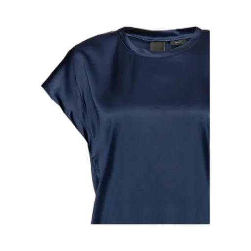 Short-Sleeve Silk Blouse