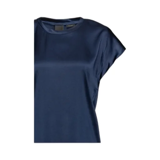 Short-Sleeve Silk Blouse