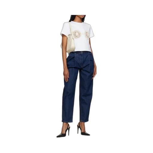 Magda Butrym Crochet Bra Crewneck T-Shirt