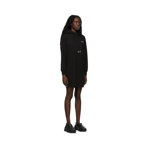Diag-Stripe Hoodie Dress