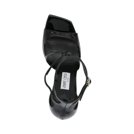 Jimmy Choo Azia 110 High-Shine Sandals