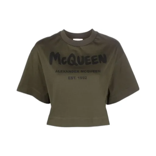 Grafitti-Logo Cropped T-Shirt