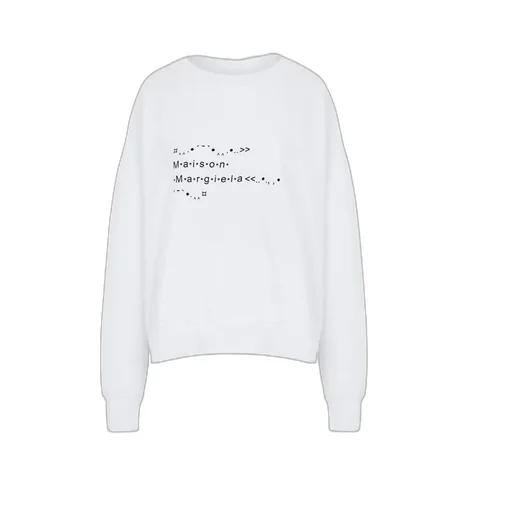 Maison Margiela Logo Printed Crewneck Sweatshirt