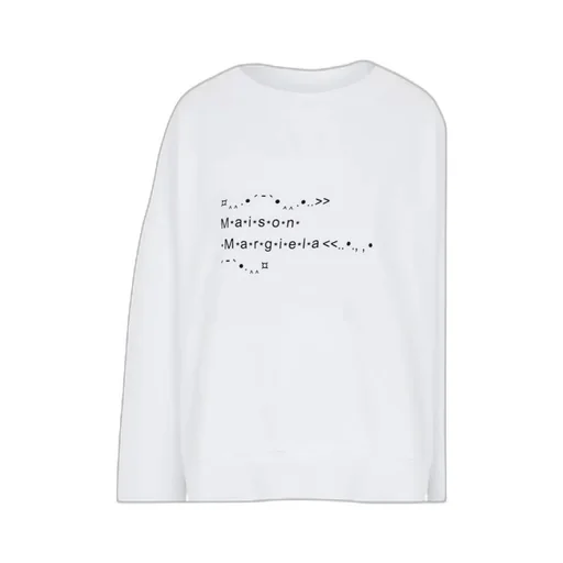 Maison Margiela Logo Printed Crewneck Sweatshirt