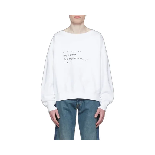 Maison Margiela Logo Printed Crewneck Sweatshirt