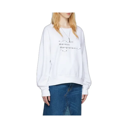 Maison Margiela Logo Printed Crewneck Sweatshirt
