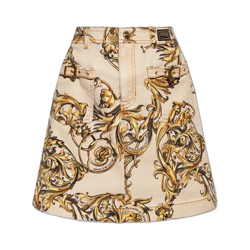 Ballog Printed Denim Skirt
