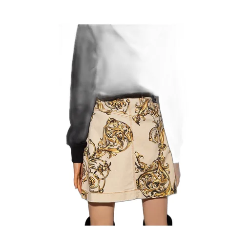 Ballog Printed Denim Skirt