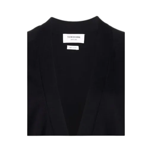 Thom Browne 4-Bar Long Sleeved Knit Cardigan