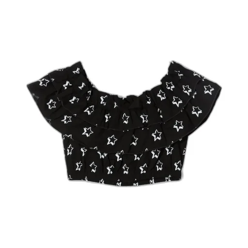 Star-Print Blouse