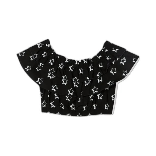 Star-Print Blouse