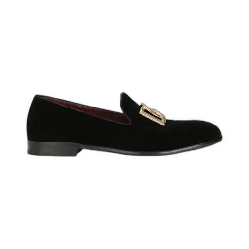 Dolce & Gabbana Dg Logo Plaque Slip-On Loafers